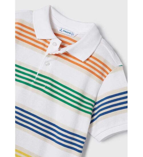 dětské pruhované tričko polo Mayoral 3108-43 multicolor